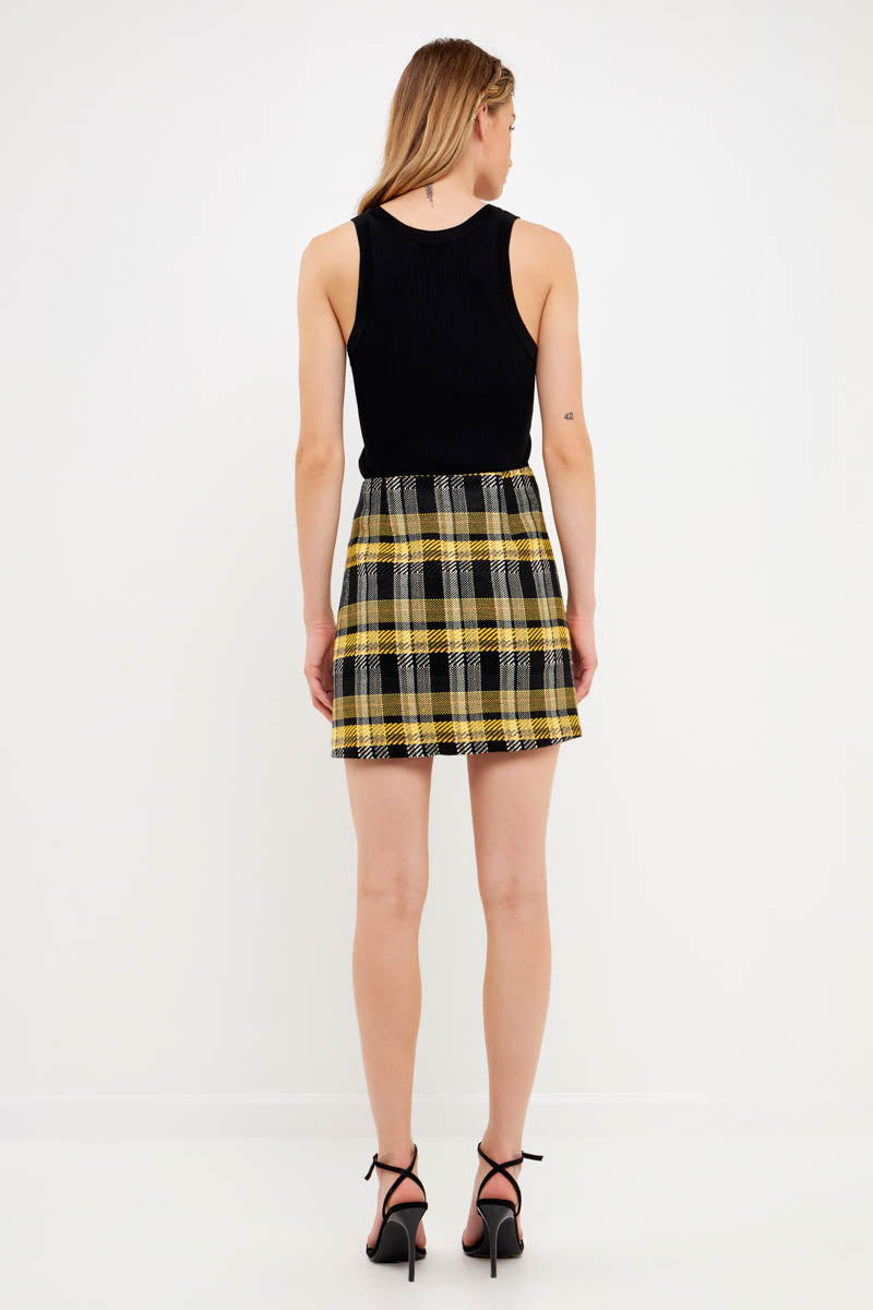 Plaid Mini Skirt