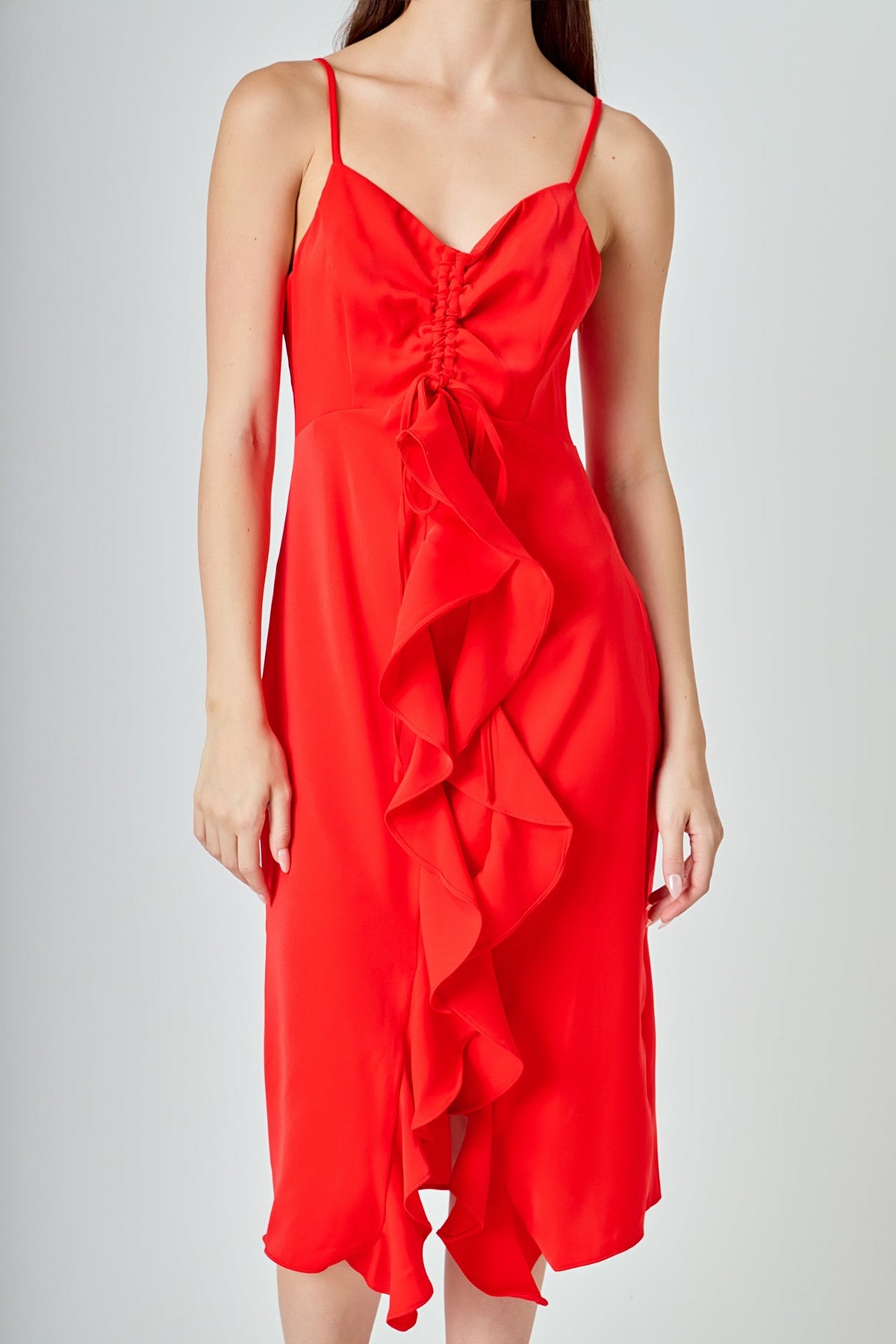 ENDLESS ROSE - Cascading Ruffle Dress - DRESSES available at Objectrare