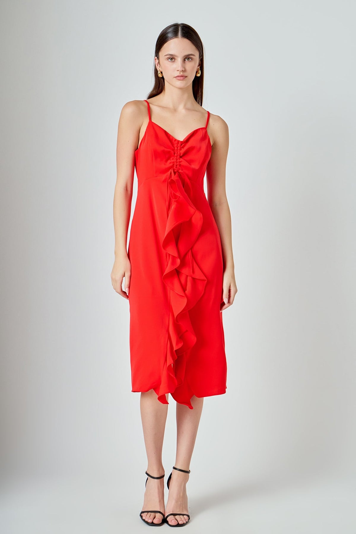ENDLESS ROSE - Cascading Ruffle Dress - DRESSES available at Objectrare