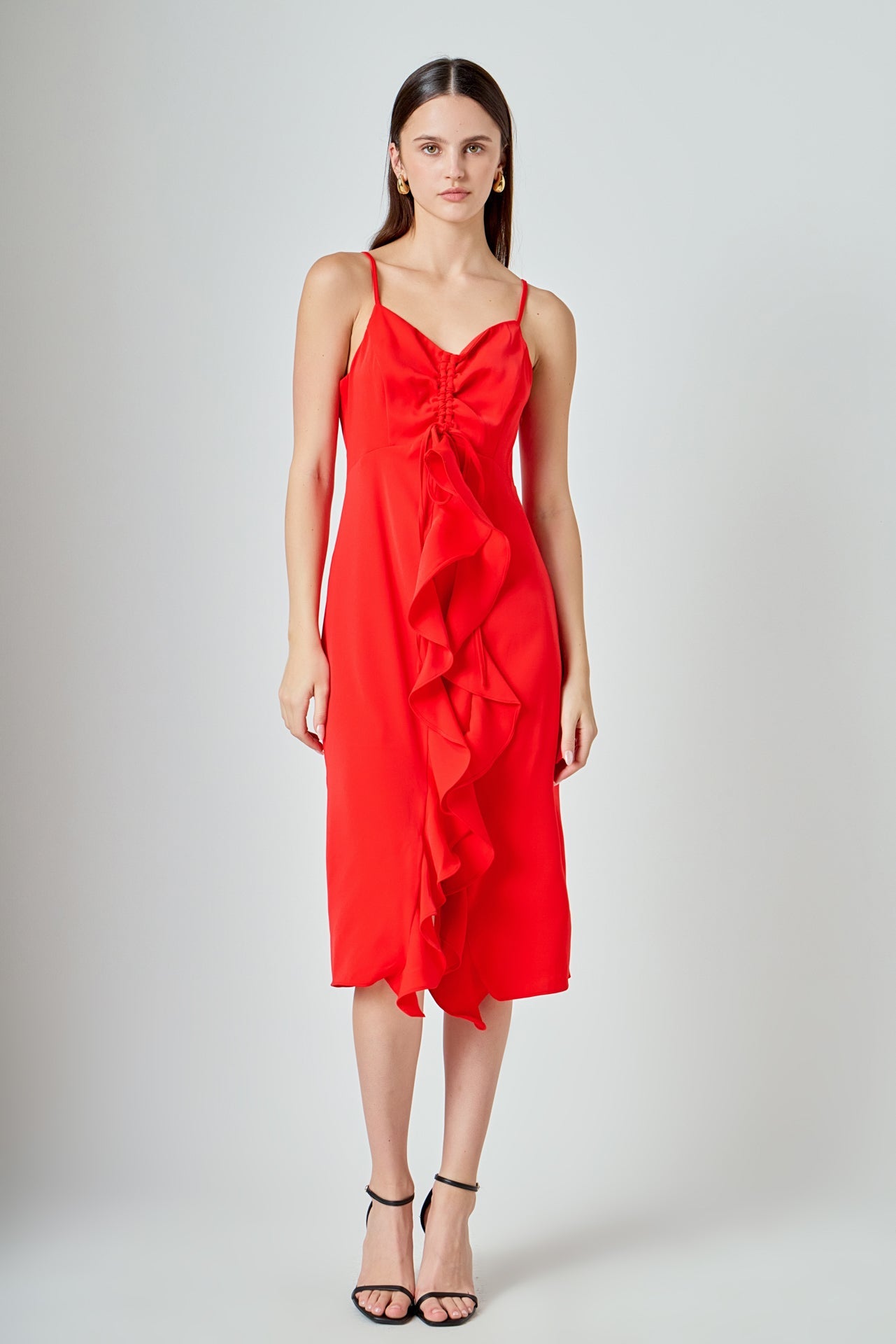 ENDLESS ROSE - Cascading Ruffle Dress - DRESSES available at Objectrare