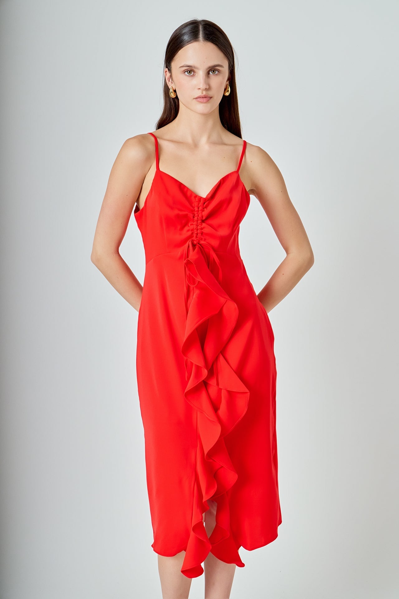 ENDLESS ROSE - Cascading Ruffle Dress - DRESSES available at Objectrare