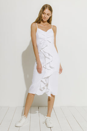ENDLESS ROSE - Cascading Ruffle Dress - DRESSES available at Objectrare