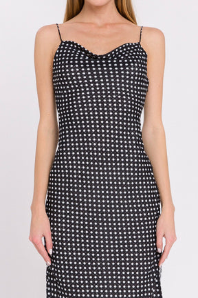 ENDLESS ROSE - Polka Dot Fitted Dress - DRESSES available at Objectrare