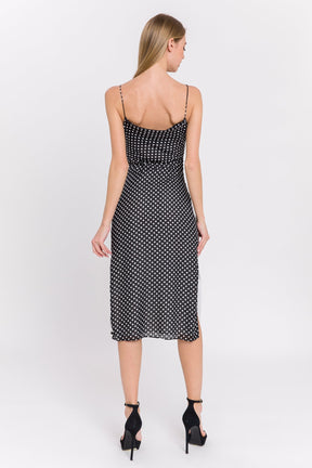 ENDLESS ROSE - Polka Dot Fitted Dress - DRESSES available at Objectrare