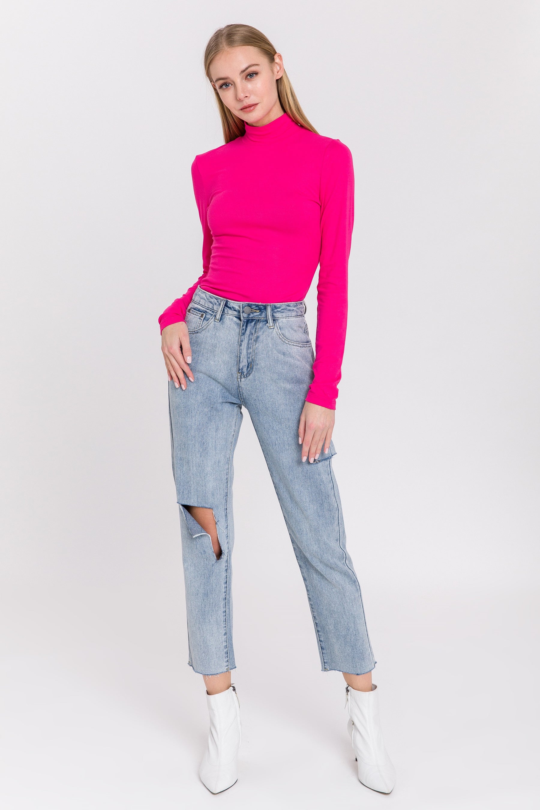 ENDLESS ROSE - Turtle Neck Top - TOPS available at Objectrare