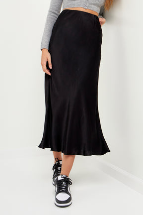 Satin Maxi Skirt