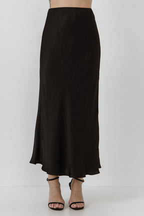 GREY LAB - Grey Lab - Satin Maxi Skirt - SKIRTS available at Objectrare