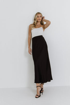 GREY LAB - Grey Lab - Satin Maxi Skirt - SKIRTS available at Objectrare