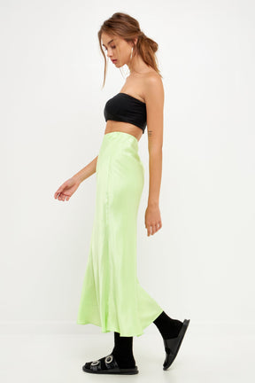 GREY LAB - Satin Maxi Skirt - SKIRTS available at Objectrare