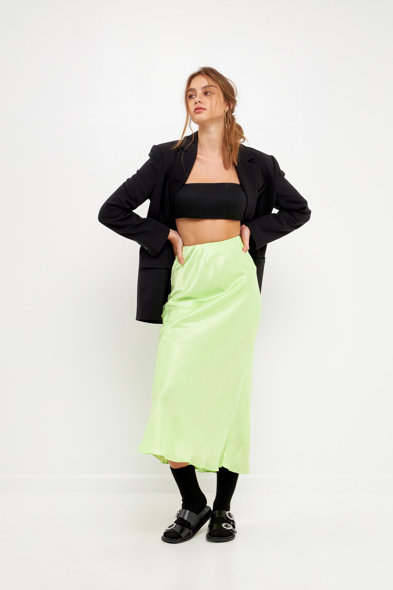 Satin Maxi Skirt
