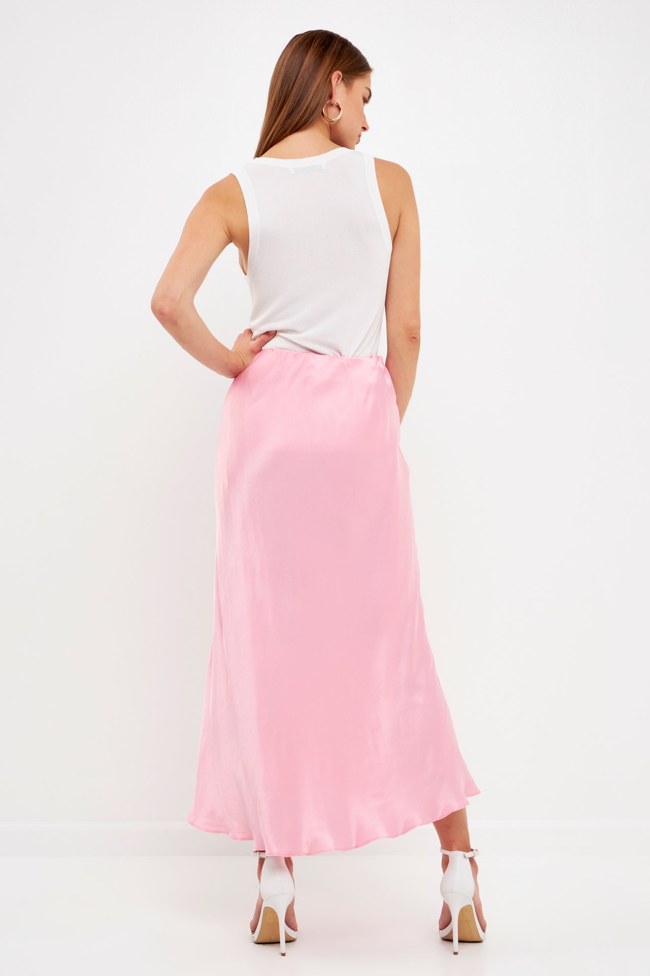 GREY LAB - Grey Lab - Satin Maxi Skirt - SKIRTS available at Objectrare