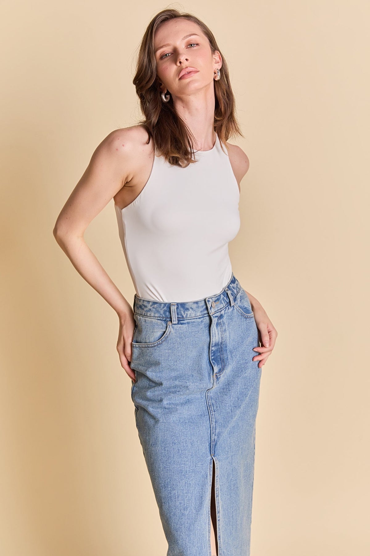 GREY LAB - Solid Body Suit - BODYSUIT available at Objectrare