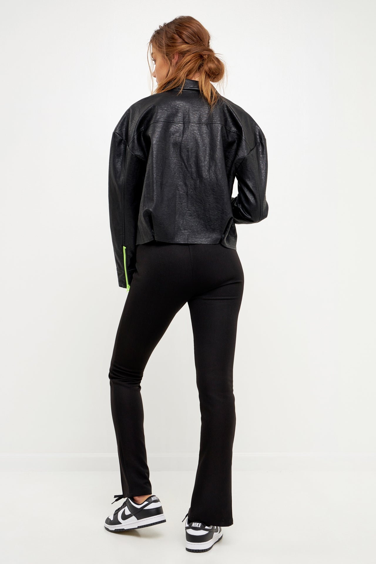 GREY LAB - Oversized Faux Leather Jacket - JACKETS available at Objectrare