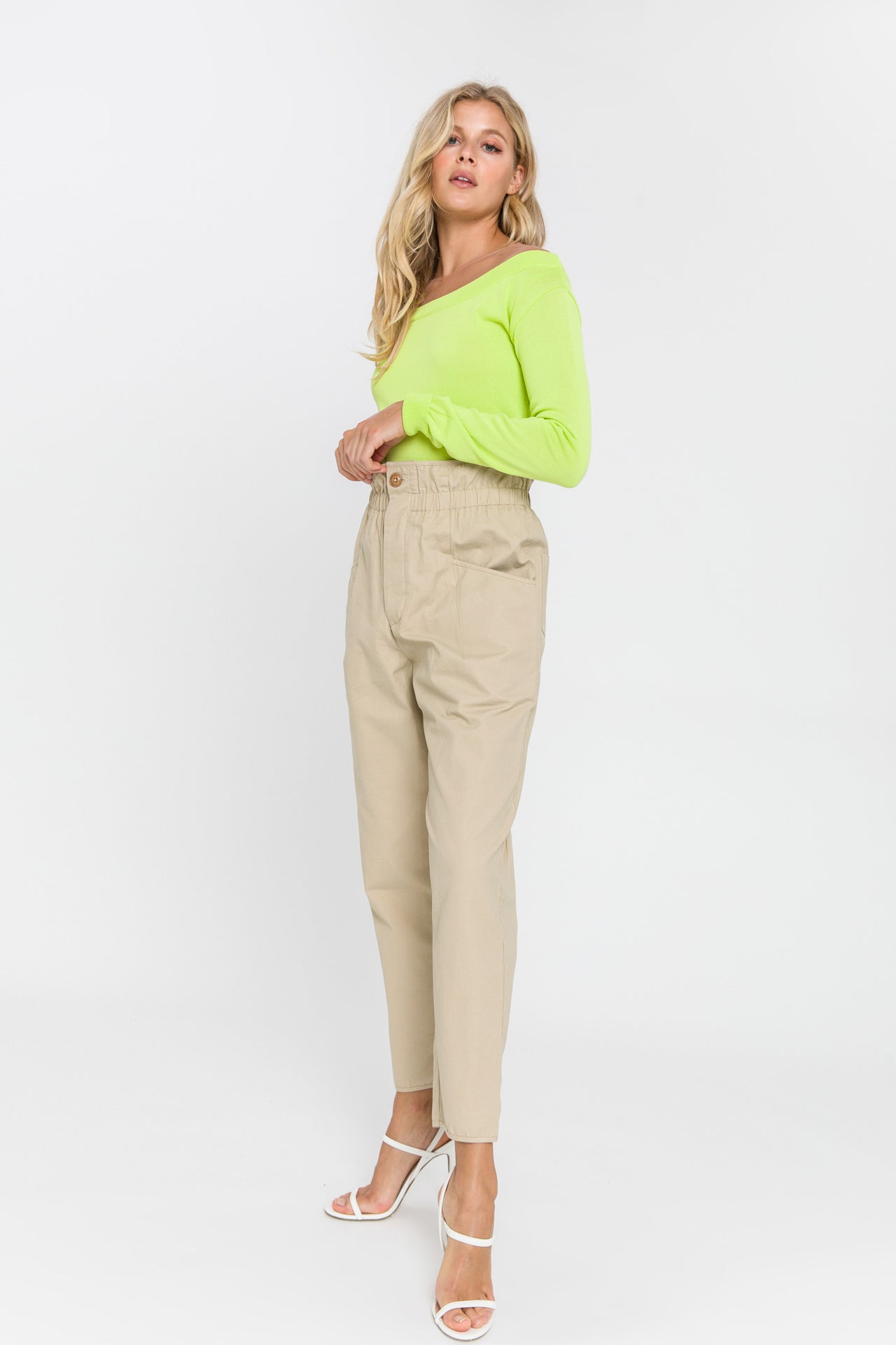 ENDLESS ROSE - See Through Yoke Sweater - SWEATERS & KNITS available at Objectrare