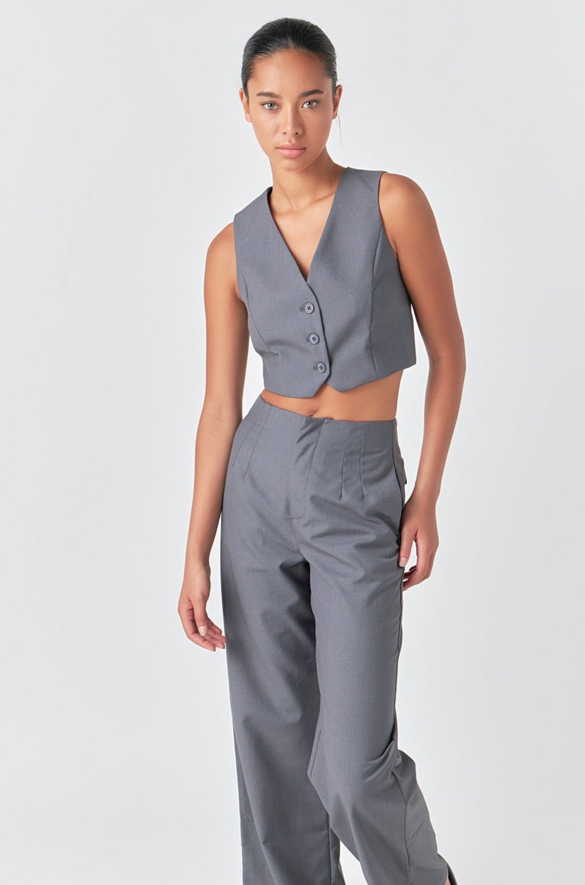 GREY LAB - Grey Lab - Cropped Vest - VESTS available at Objectrare