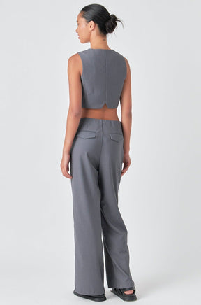 GREY LAB - Grey Lab - Cropped Vest - VEST available at Objectrare