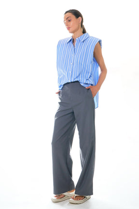 GREY LAB - High Waist Relaxed Pants - Apparel & Accessories > Clothing > Pants available at Objectrare