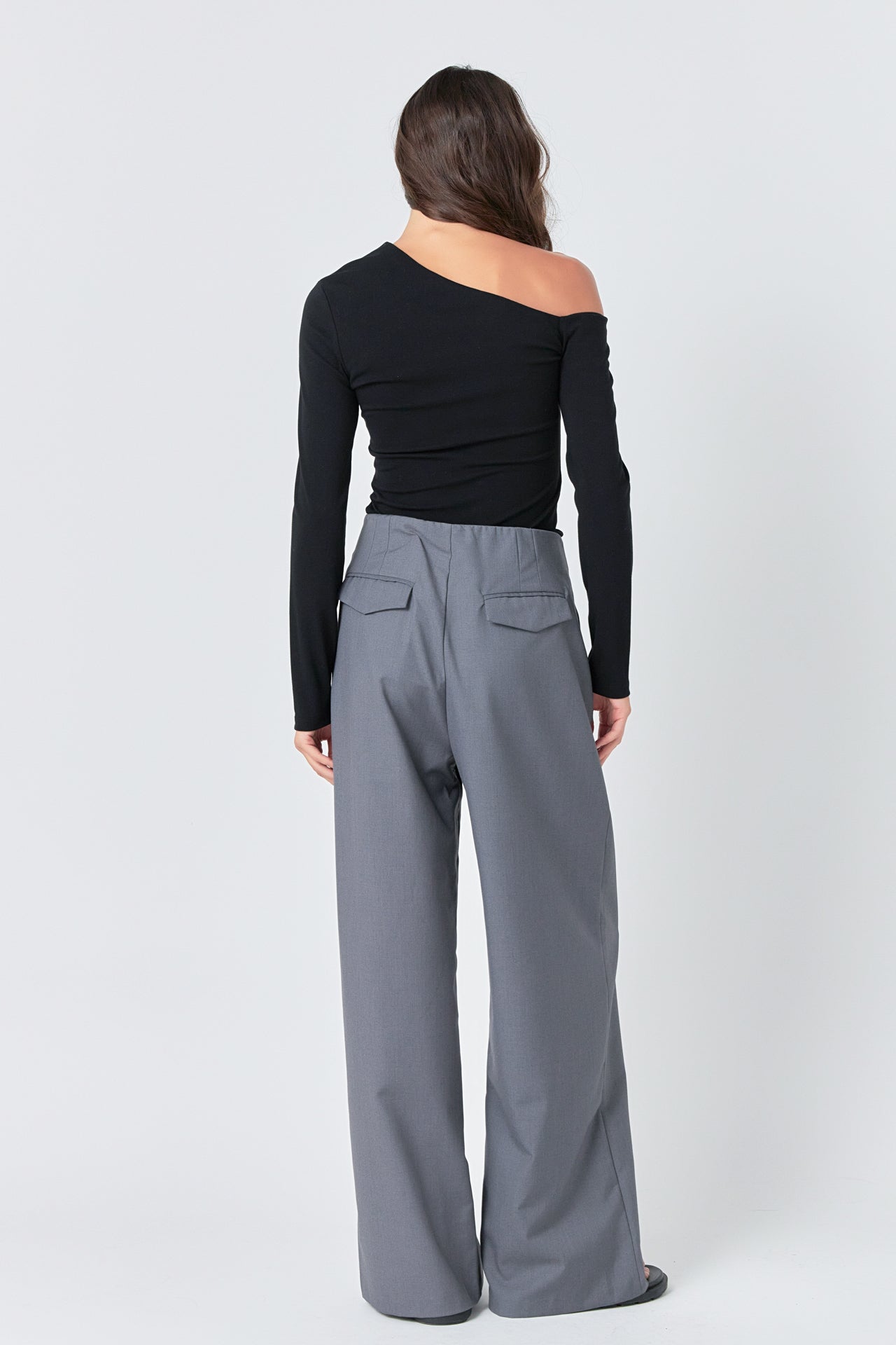 GREY LAB - Grey Lab - Soft Knit Asymmetrical Top - TOPS available at Objectrare