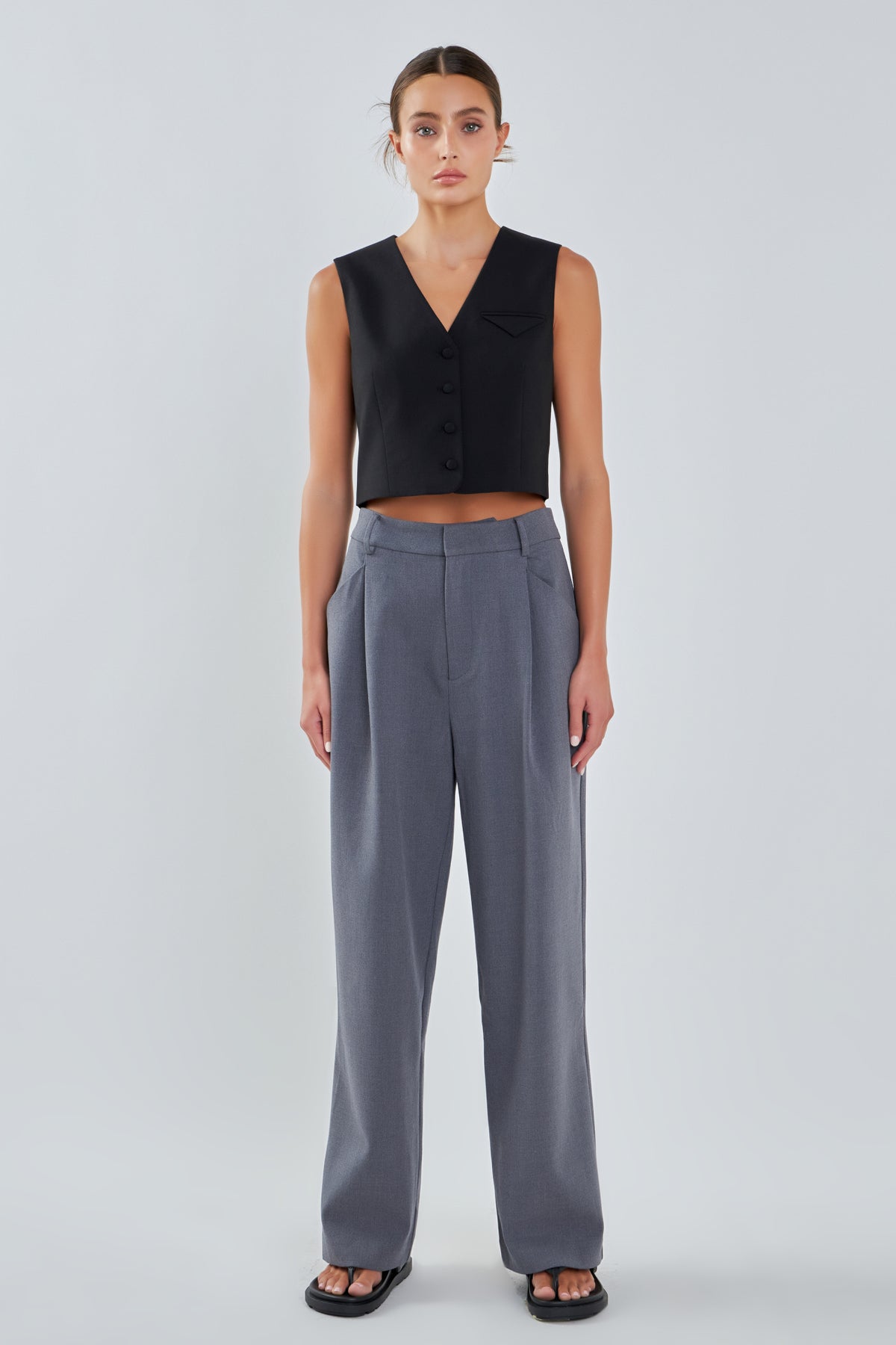 GREY LAB - Classic Pocket Vest - TOPS available at Objectrare