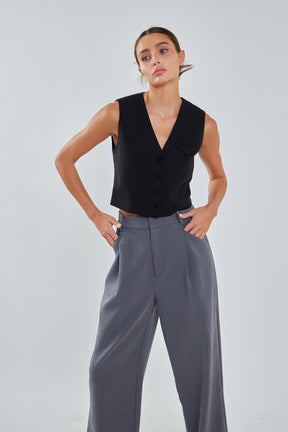 GREY LAB - Classic Pocket Vest - TOPS available at Objectrare