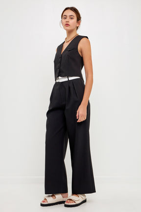 GREY LAB - Contrast Waist Pants - PANTS available at Objectrare