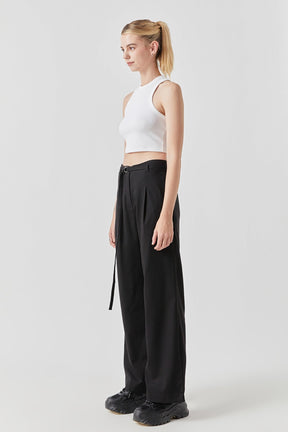 GREY LAB - Cropped Racerback Tank - CAMI TOPS & TANK available at Objectrare