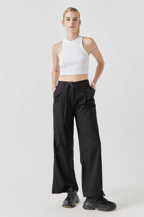 GREY LAB - Cropped Racerback Tank - CAMI TOPS & TANK available at Objectrare