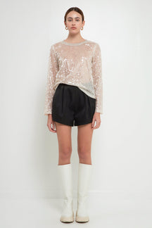 GREY LAB - High Waisted Balloon Shorts - SHORTS available at Objectrare