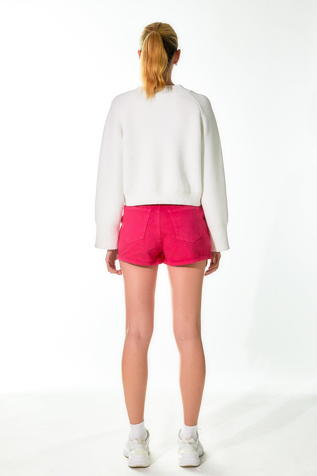 GREY LAB - Cropped V-Neck Sweater - SWEATERS & KNITS available at Objectrare