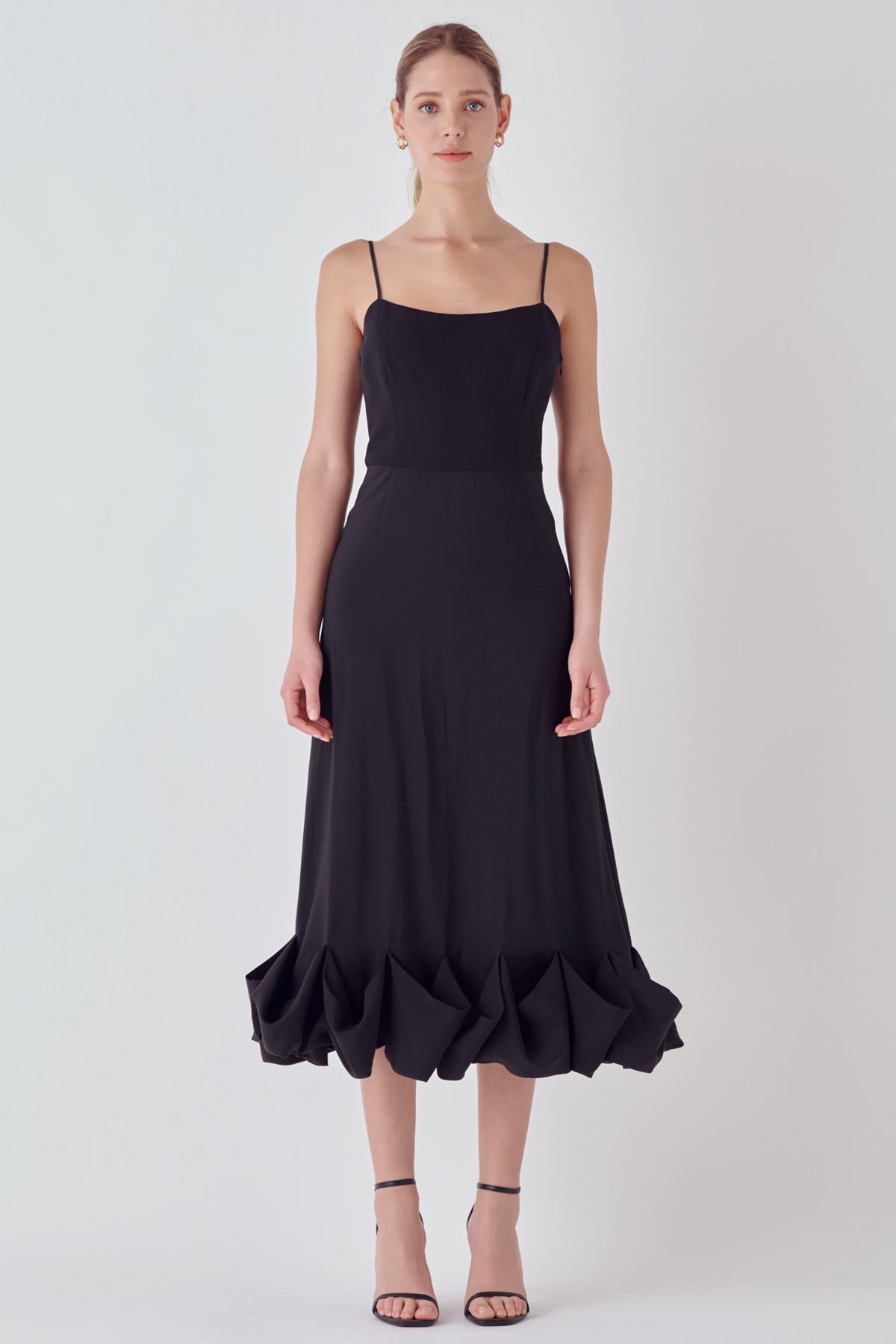 ENDLESS ROSE - Voluminous Cami Midi Dress - DRESSES available at Objectrare