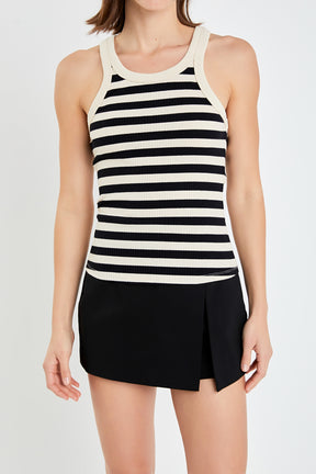 Striped Knit Tank Top