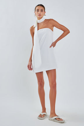 GREY LAB - Choker Tie Mini Dress - DRESSES available at Objectrare