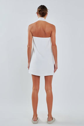GREY LAB - Choker Tie Mini Dress - DRESSES available at Objectrare