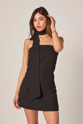 ENDLESS ROSE - Kaitlyn Choker Tie Mini Dress - DRESSES available at Objectrare
