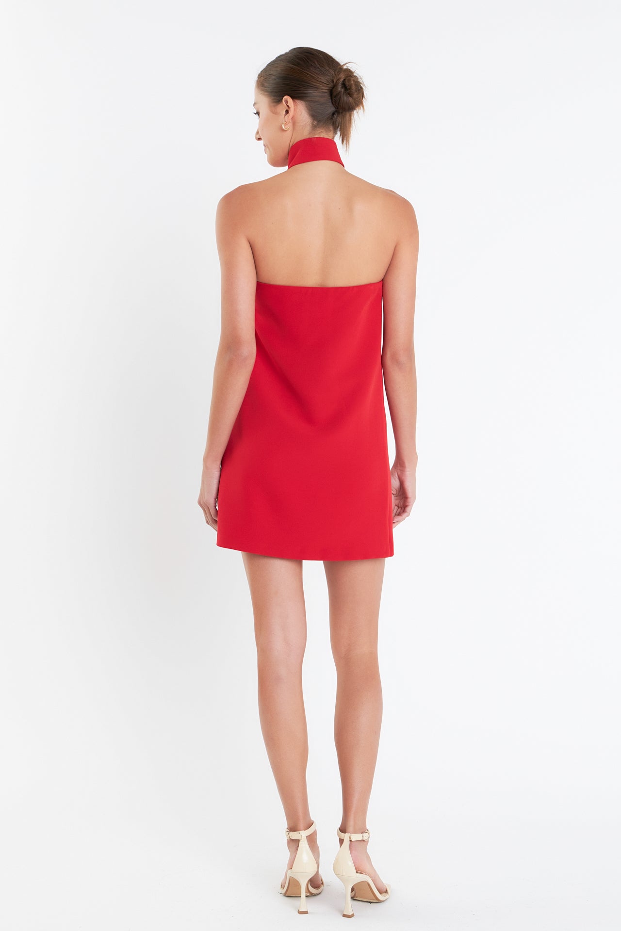 red tie front mini dress Aeryn Tie Front Mini Dress | Red | Womens