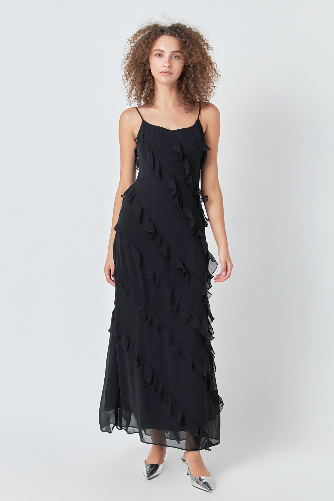 ENDLESS ROSE - Slip Ruffled Dress - DRESSES available at Objectrare