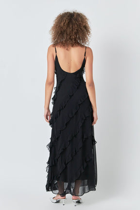 ENDLESS ROSE - Slip Ruffled Dress - DRESSES available at Objectrare