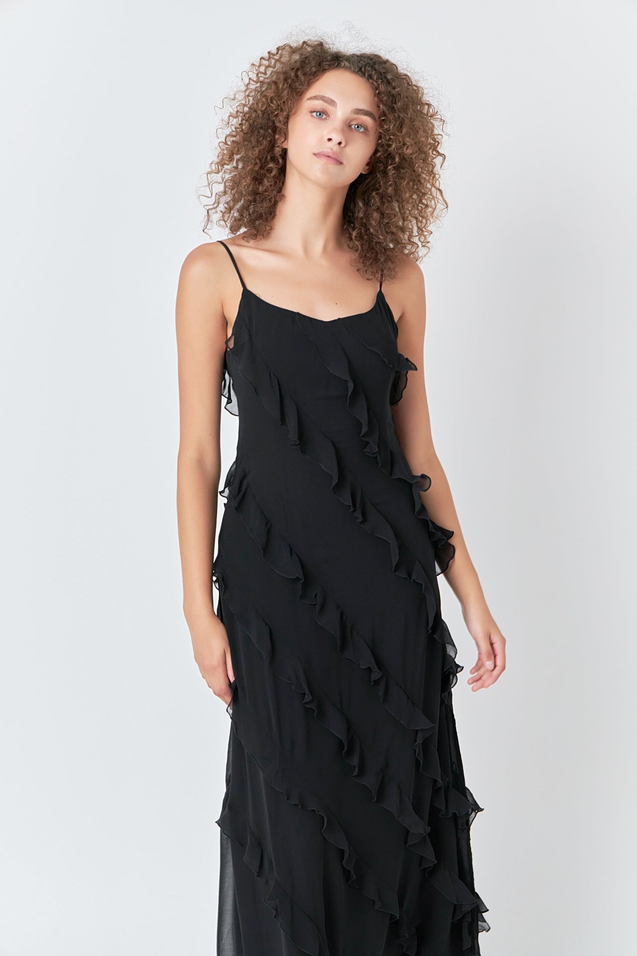 ENDLESS ROSE - Slip Ruffled Dress - DRESSES available at Objectrare