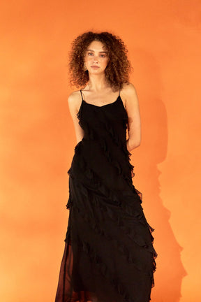 ENDLESS ROSE - Slip Ruffled Dress - DRESSES available at Objectrare