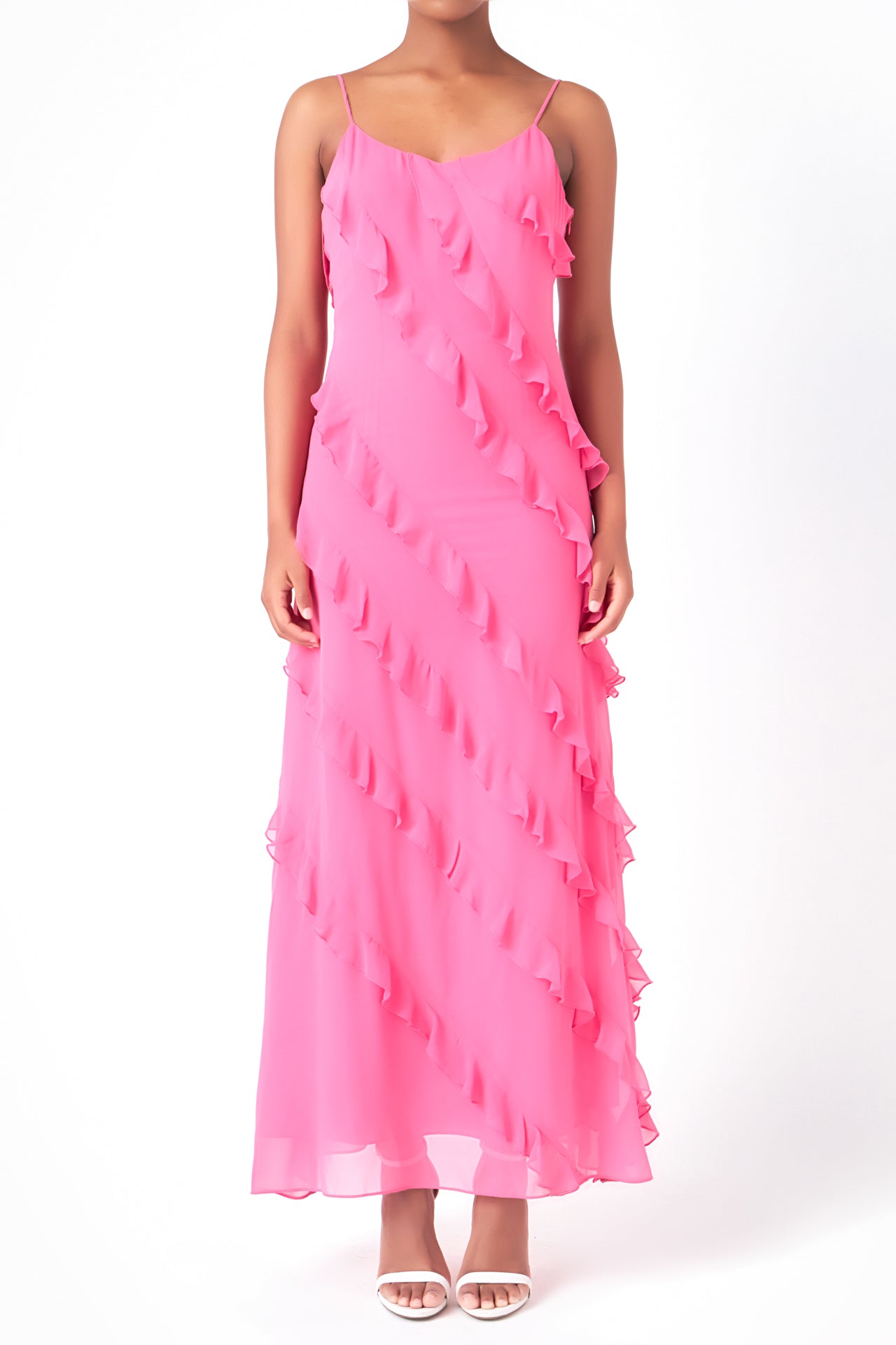 ENDLESS ROSE - Slip Ruffled Dress - DRESSES available at Objectrare
