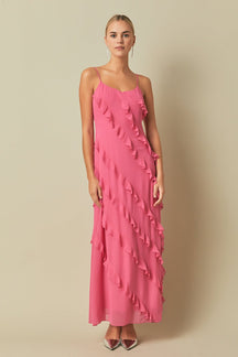 ENDLESS ROSE - Slip Ruffled Dress - DRESSES available at Objectrare