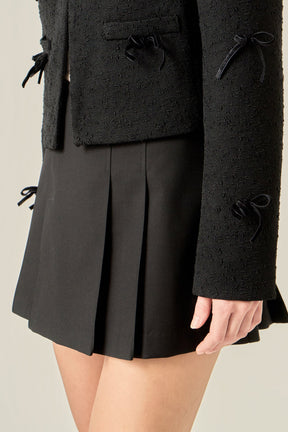 ENGLISH FACTORY - Pleated Mid Rise Skorts - SKORTS available at Objectrare