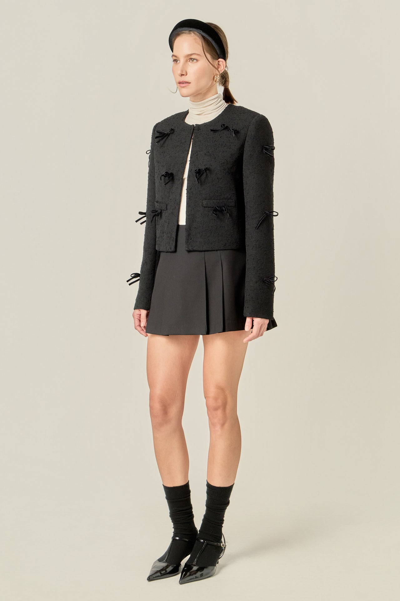 ENGLISH FACTORY - Pleated Mid Rise Skorts - SKORTS available at Objectrare