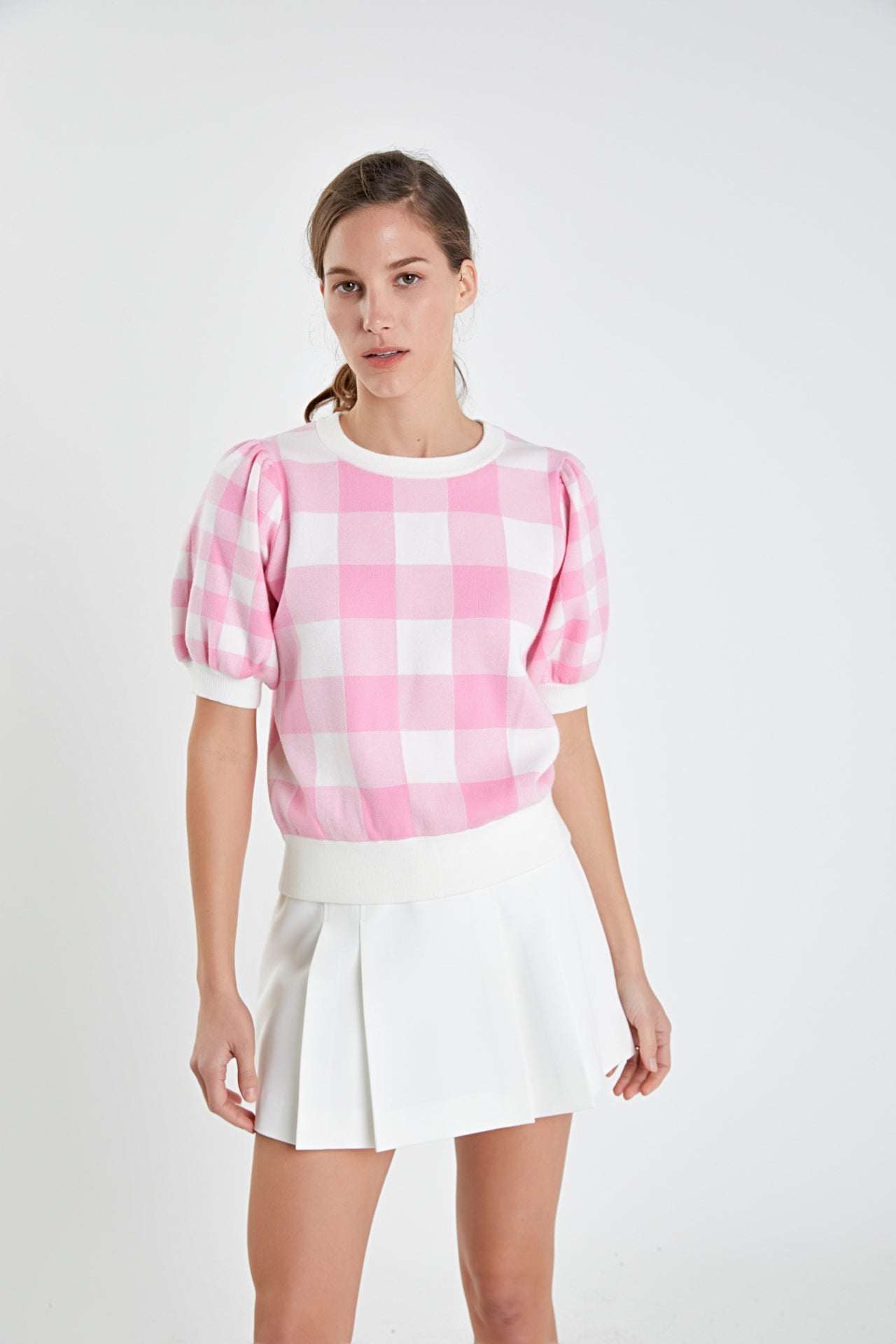 ENGLISH FACTORY - Pleated Mid Rise Skorts - SKORTS available at Objectrare