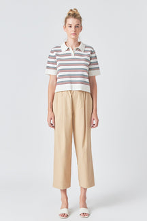 GREY LAB - Wide Fit Cropped Pants - PANTS available at Objectrare
