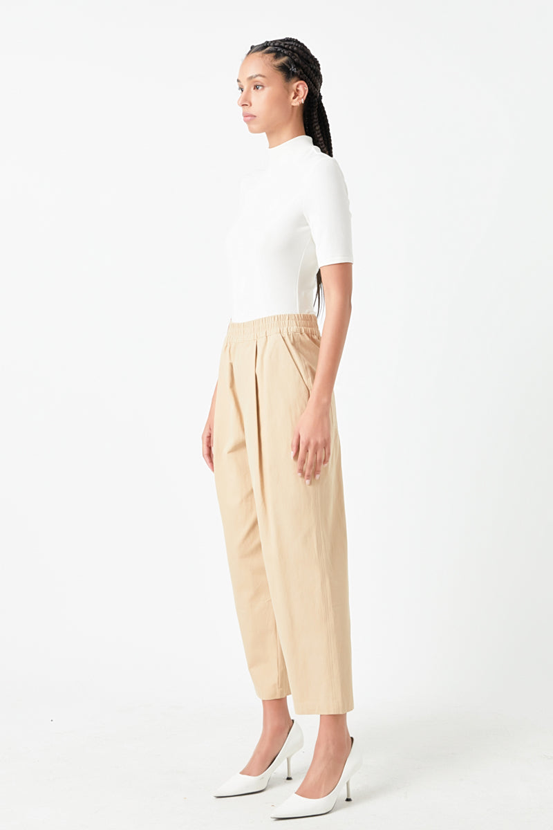 GREY LAB - Wide Fit Cropped Pants - PANTS available at Objectrare