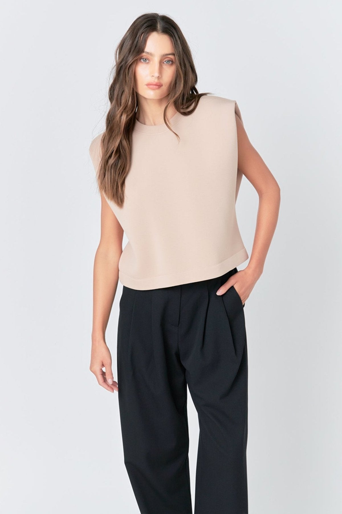 GREY LAB - Grey Lab - Soft Basic Top - TOPS available at Objectrare