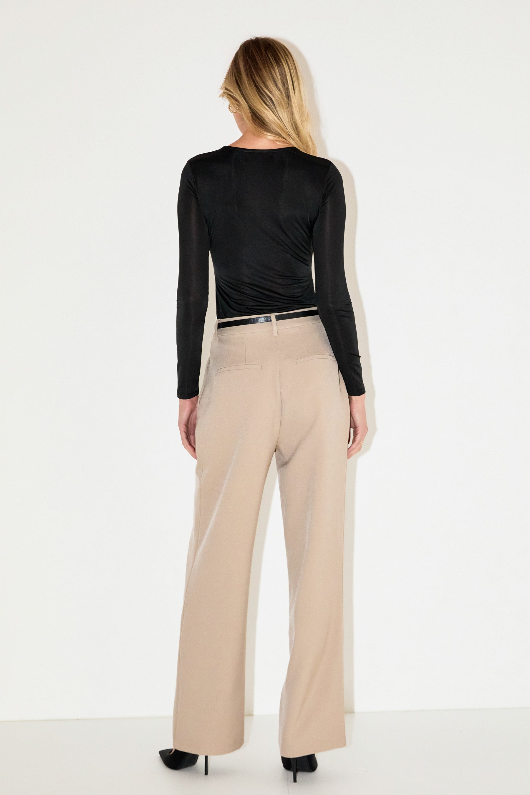 GREY LAB - Pleated Wide Trousers - PANTS available at Objectrare