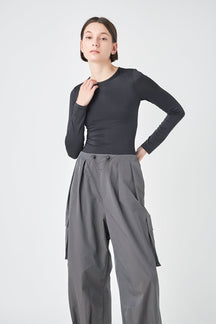 GREY LAB - Long Sleeve Soft Bodysuit - BODYSUIT available at Objectrare