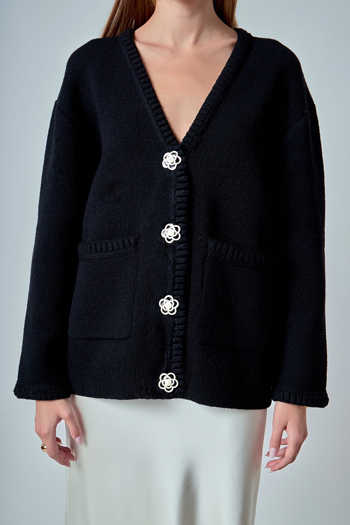 Floral Button Down Cardigan